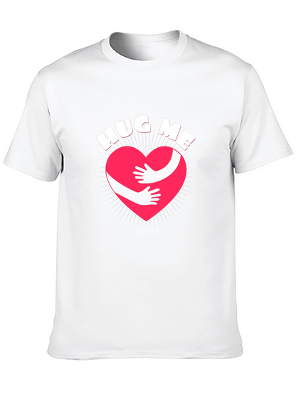Camiseta Negra Abrázame con Corazón