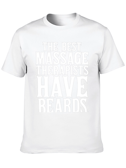 Camiseta Negra: Los Mejores Masajistas Tienen Barba