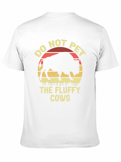 Camiseta Negra: No Acariciar Vacas Peludas