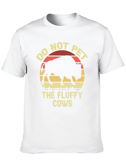 Camiseta Negra: No Acariciar Vacas Peludas