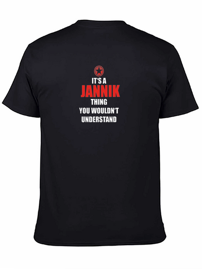 Camiseta Negra con Diseño Jannik Thing