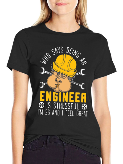 Camiseta Ingeniero Divertida 36 Años y Genial