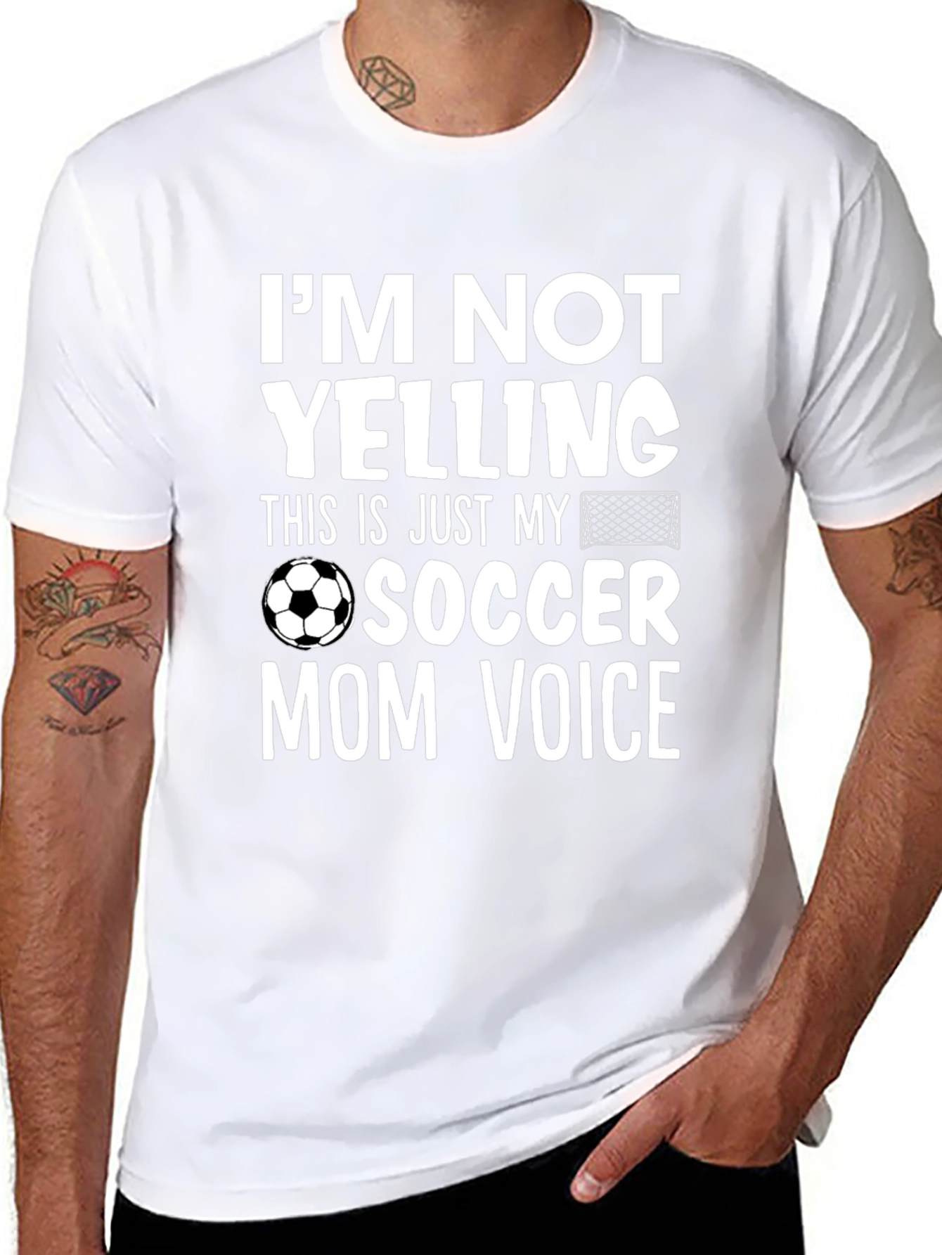 Camiseta Negra Divertida de Mamá Futbolera
