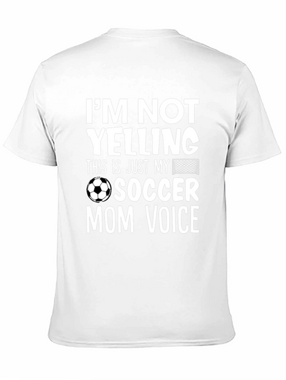 Camiseta Negra Divertida de Mamá Futbolera