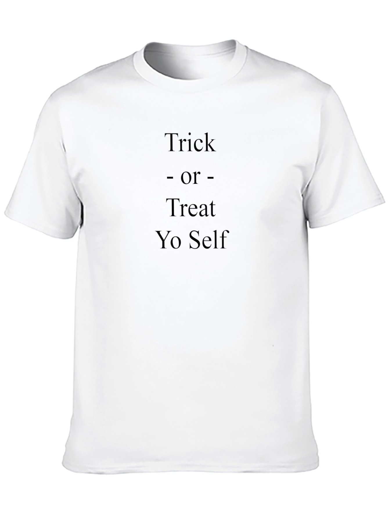 Camiseta Negra: Trick or Treat Yo Self