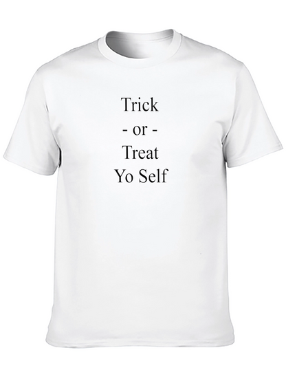 Camiseta Negra: Trick or Treat Yo Self