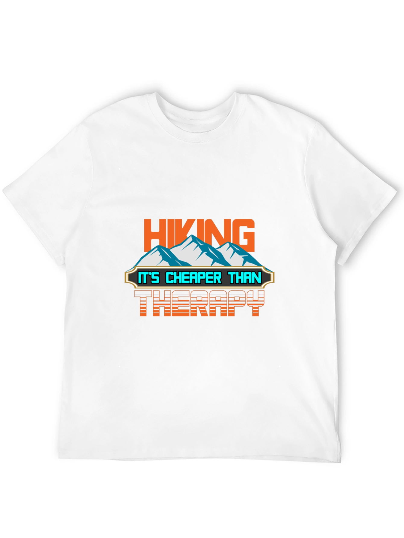 Camiseta Negra con Diseño Divertido de Senderismo