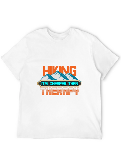 Camiseta Negra con Diseño Divertido de Senderismo