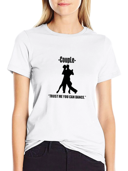 Camiseta Negra de Pareja Bailando