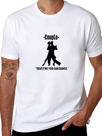Camiseta Negra de Pareja Bailando