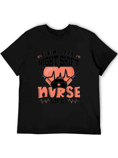 Camiseta Living That Night Shift Nurse Life!