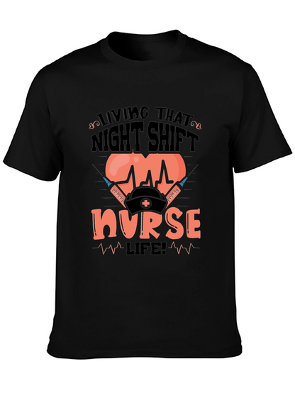 Camiseta Living That Night Shift Nurse Life!
