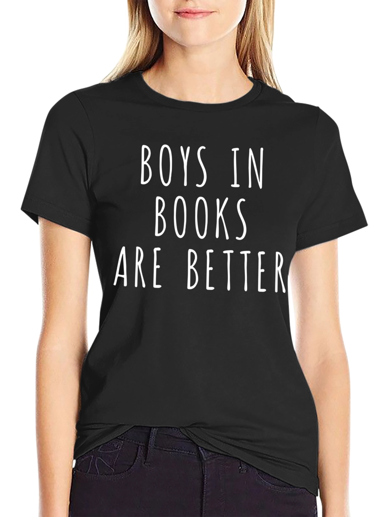 Camiseta Negra: ¡Chicos en Libros son Mejores!