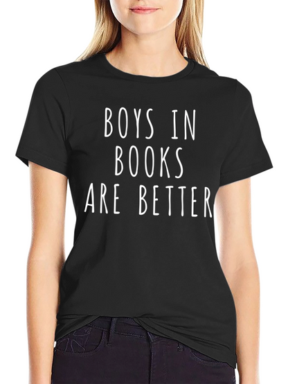 Camiseta Negra: ¡Chicos en Libros son Mejores!