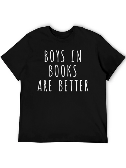 Camiseta Negra: ¡Chicos en Libros son Mejores!