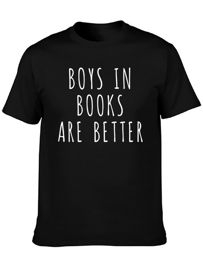 Camiseta Negra: ¡Chicos en Libros son Mejores!