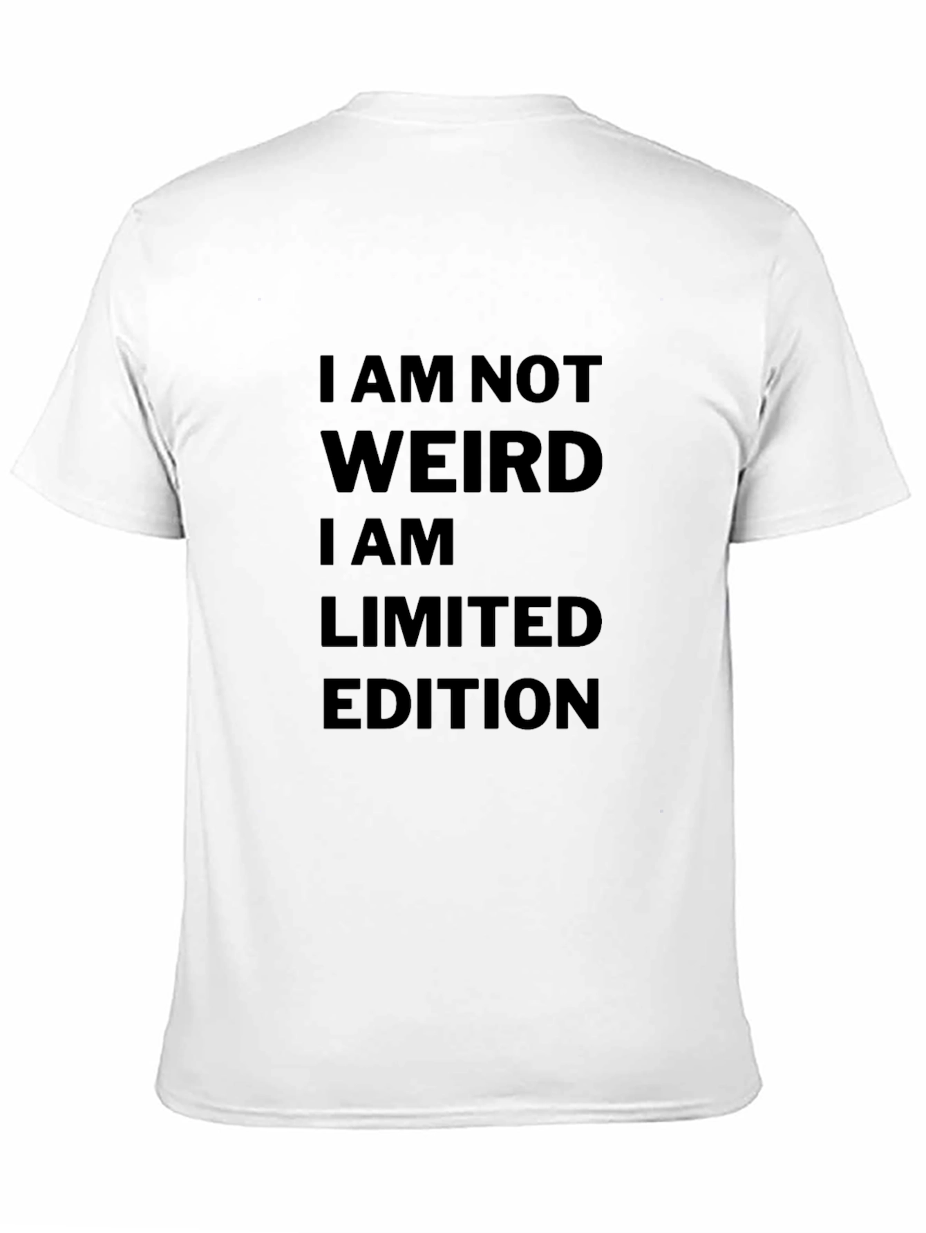 Camiseta Negra: No Soy Raro Soy Edición Limitada