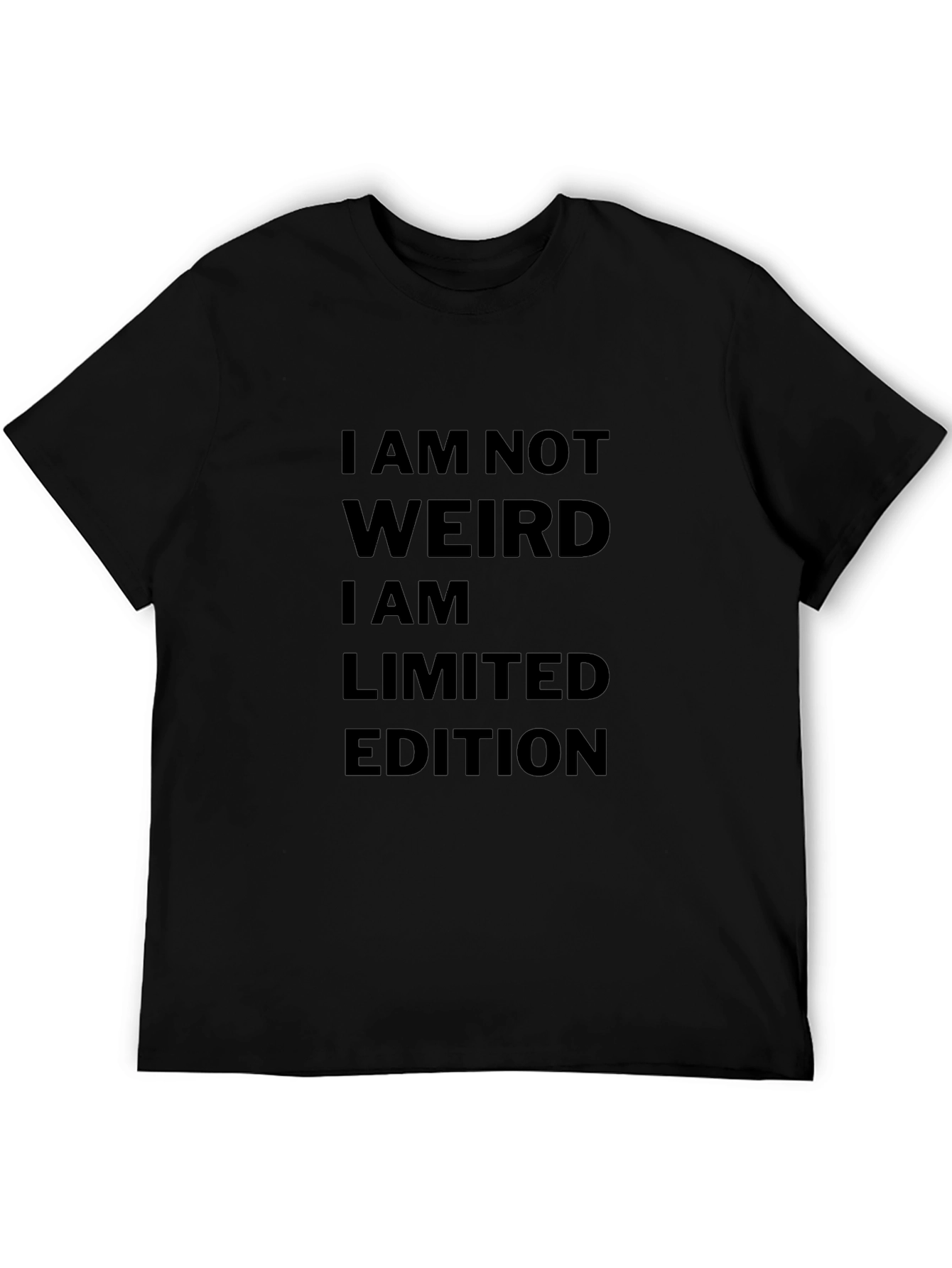 Camiseta Negra: No Soy Raro Soy Edición Limitada
