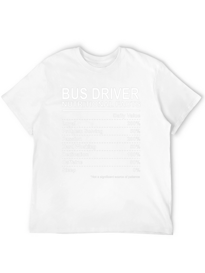 Camiseta Bus Driver Nutritional Facts