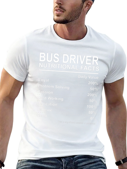 Camiseta Bus Driver Nutritional Facts