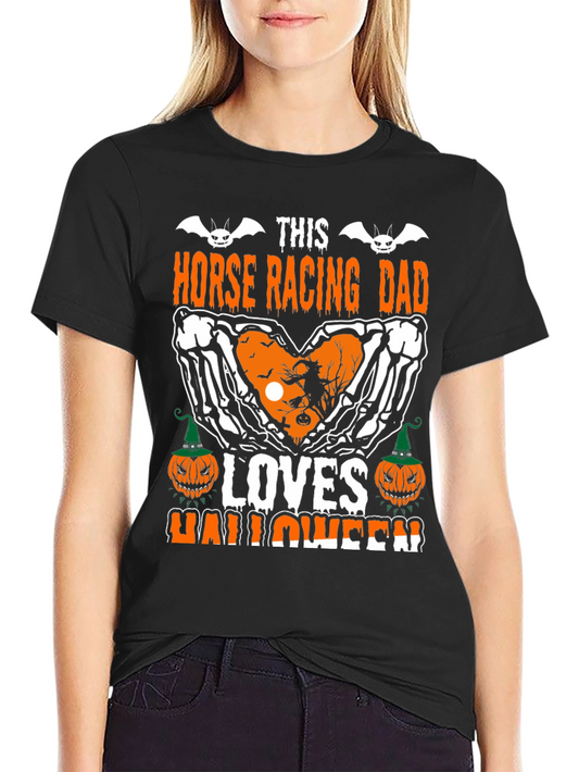 Camiseta Halloween Papá Corredor de Caballos Adora Halloween