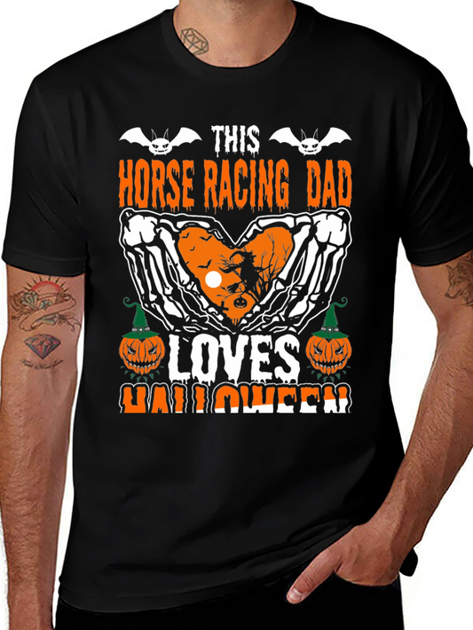 Camiseta Halloween Papá Corredor de Caballos Adora Halloween