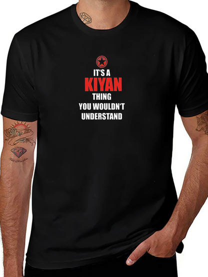 Camiseta Negra Es Cosa de Kiyan