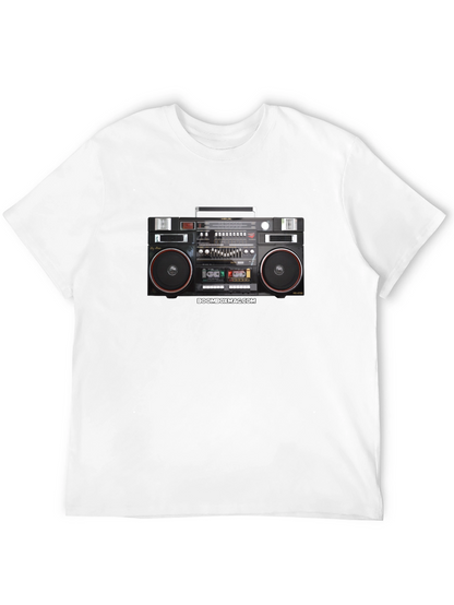 Camiseta Negra Retro Boombox