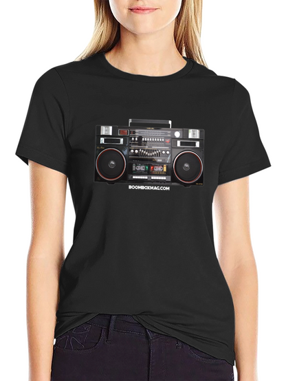 Camiseta Negra Retro Boombox