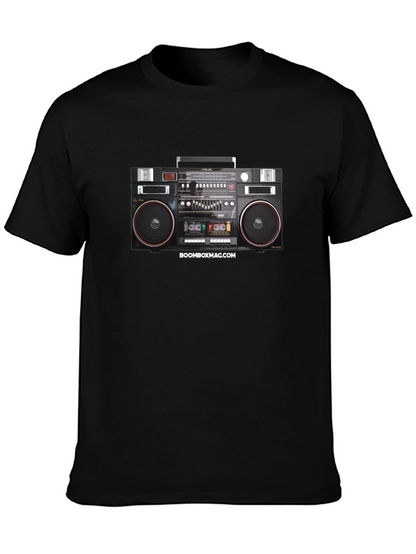Camiseta Negra Retro Boombox