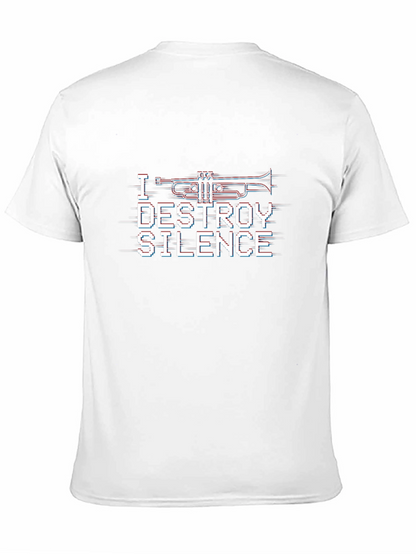 Camiseta Negra con Diseño I Destroy Silence