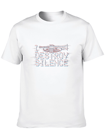 Camiseta Negra con Diseño I Destroy Silence