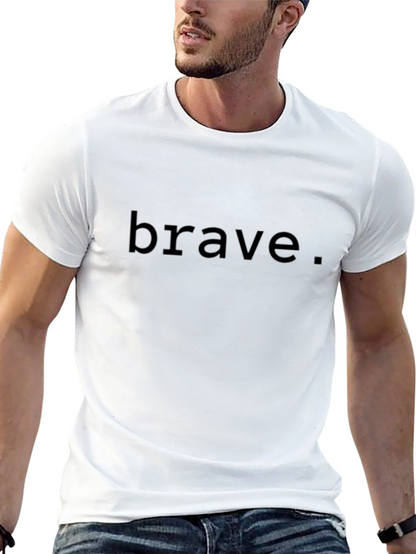 Camiseta Negra Brave para Hombre