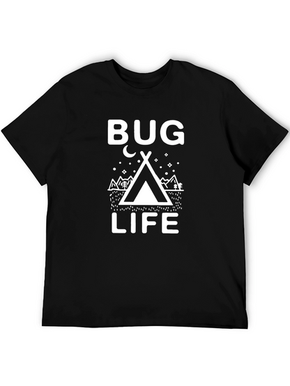 Camiseta Negra Bug Life para Aventureros Nocturnos