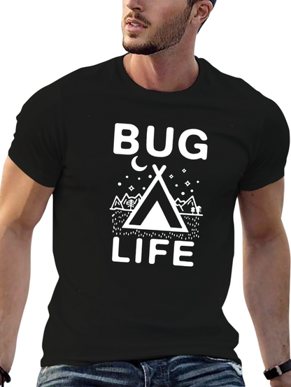 Camiseta Negra Bug Life para Aventureros Nocturnos