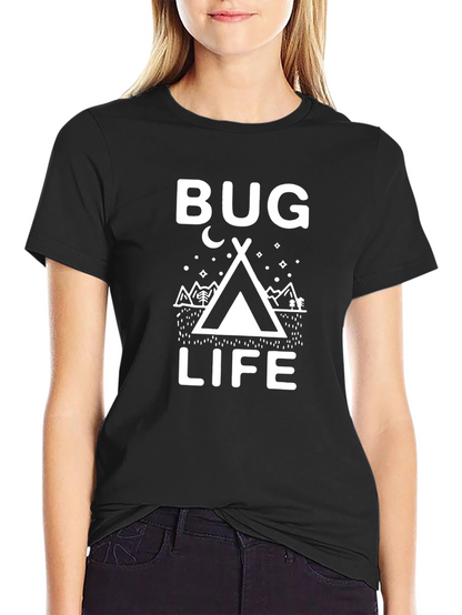 Camiseta Negra Bug Life para Aventureros Nocturnos