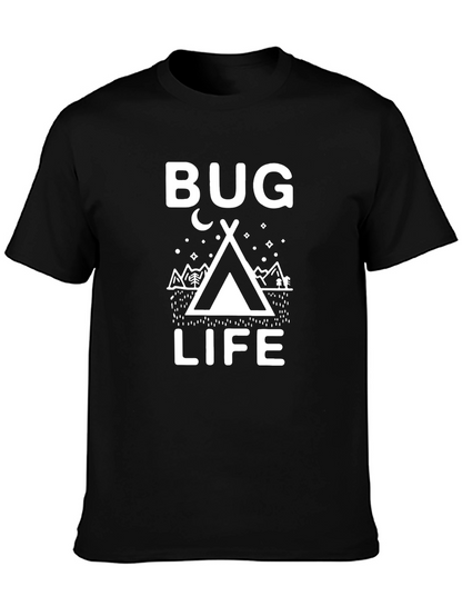 Camiseta Negra Bug Life para Aventureros Nocturnos