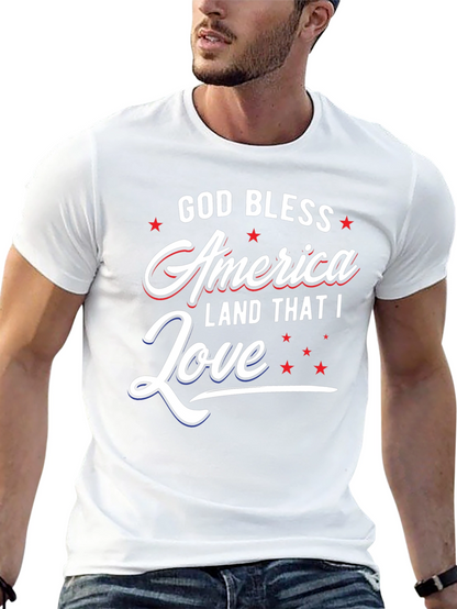 Camiseta patriótica: Dios bendiga América