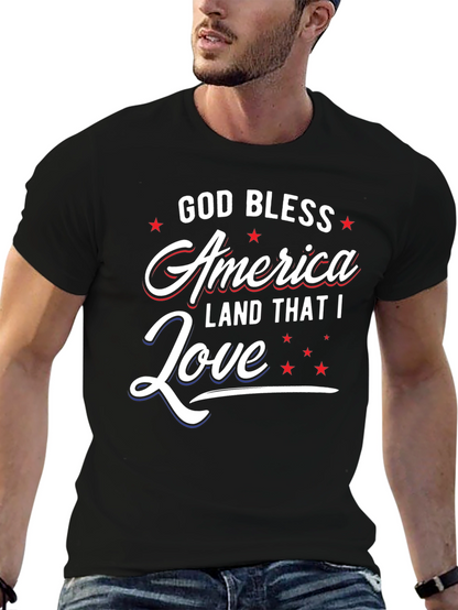 Camiseta patriótica: Dios bendiga América