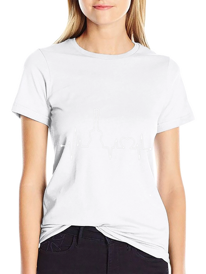 Camiseta Negra Ritmo Guitarra Hombre
