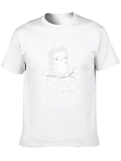 Camiseta Negra: Living on the Hedge