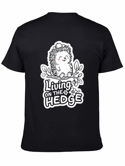 Camiseta Negra: Living on the Hedge