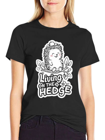 Camiseta Negra: Living on the Hedge