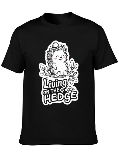 Camiseta Negra: Living on the Hedge