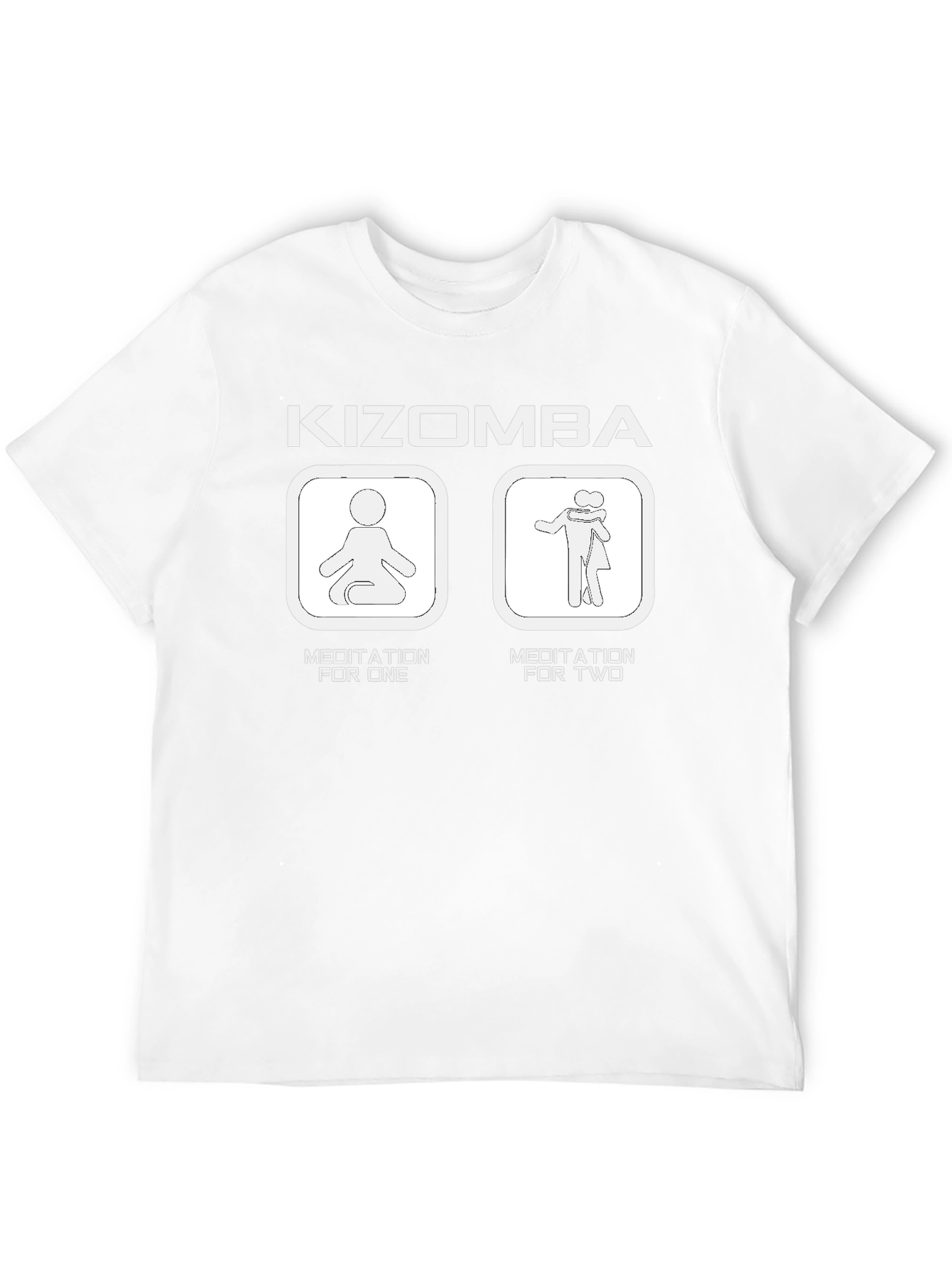 Camiseta Negra Kizomba: Meditación para Uno y para Dos