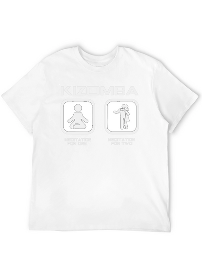 Camiseta Negra Kizomba: Meditación para Uno y para Dos