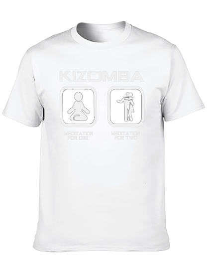 Camiseta Negra Kizomba: Meditación para Uno y para Dos