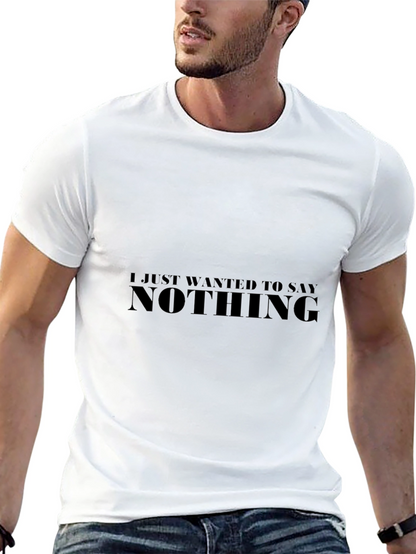 Camiseta Negra Hombre - Nothing