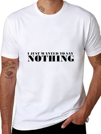 Camiseta Negra Hombre - Nothing