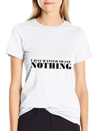 Camiseta Negra Hombre - Nothing